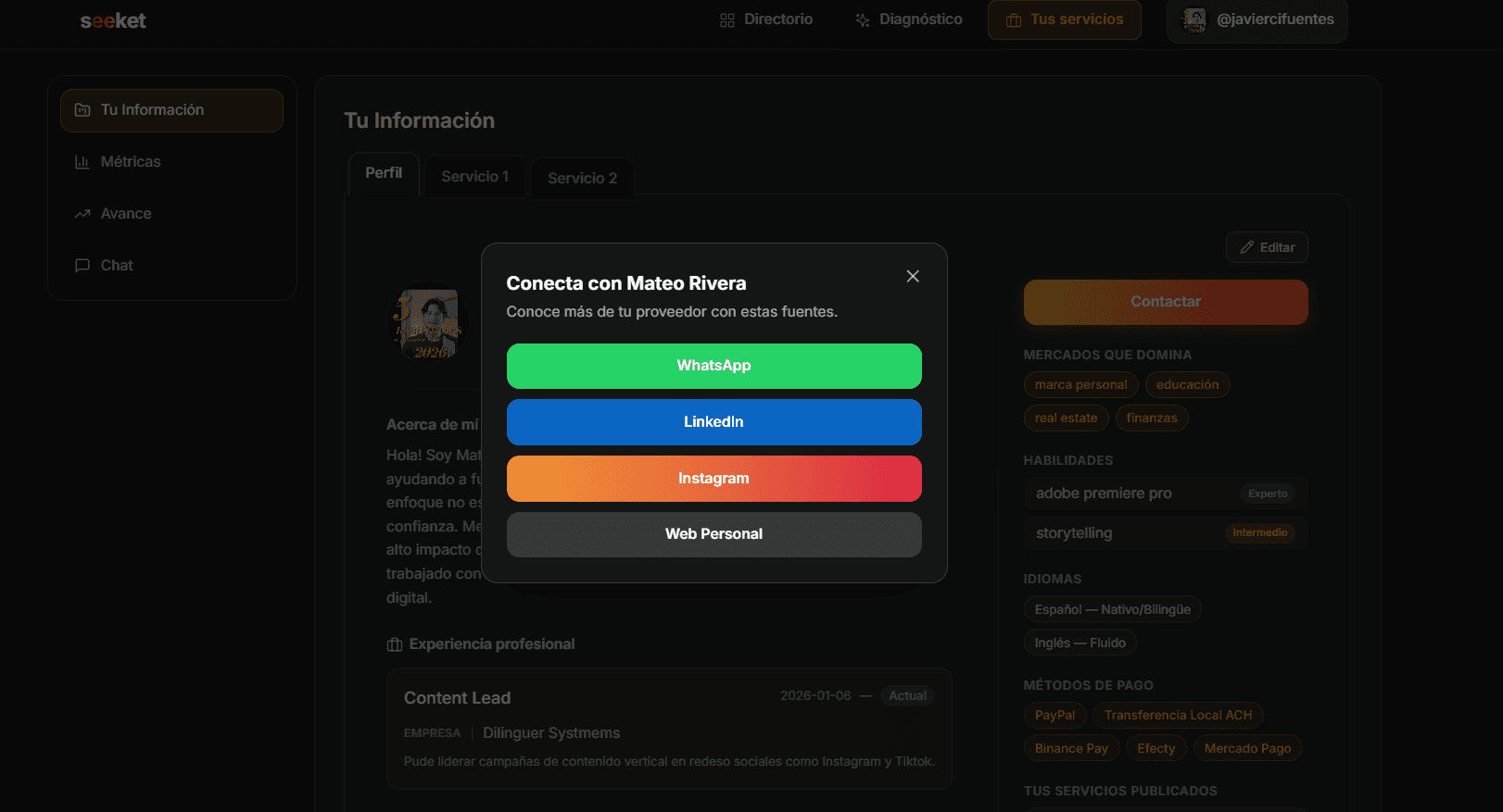 Conexión directa, libre