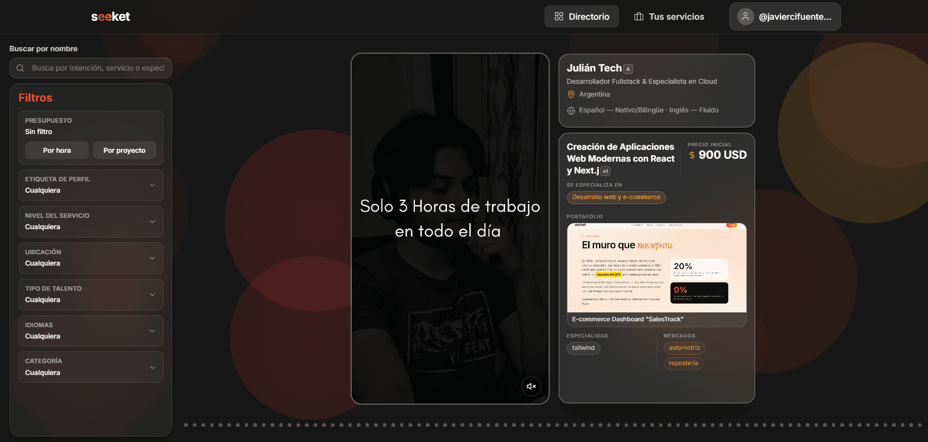 Directorio Live Branding de SEEKET